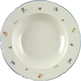 Seltmann Weiden Marie-Luise Streublume Suppenteller Rand 23cm blauer