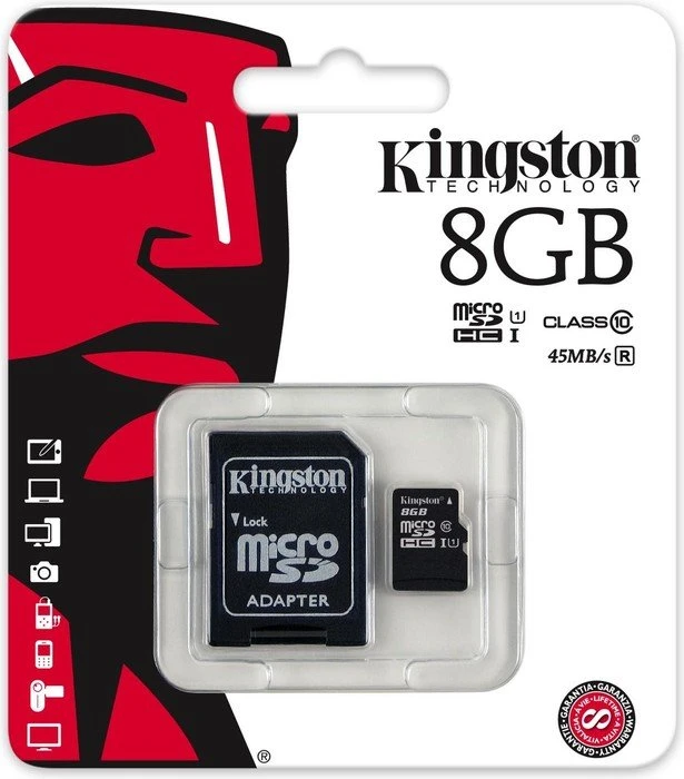 Kingston R45 8GB Kit, UHS-I, Class 10