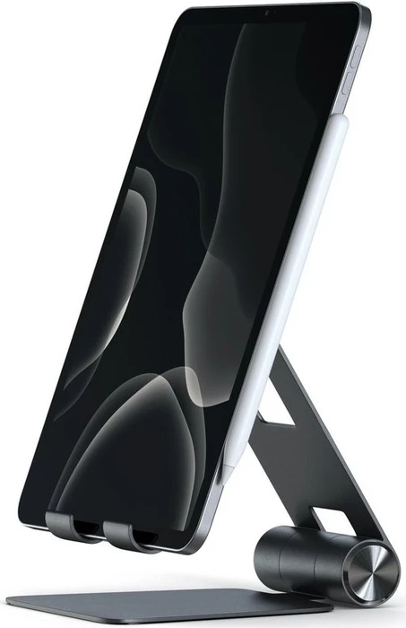 Satechi R1 Aluminum Hinge Holder, Tablet-Stand 4-13", Black, faltbar