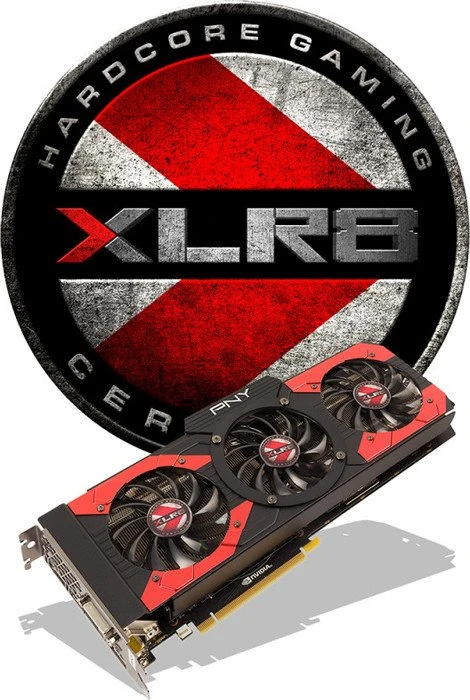 PNY GeForce GTX 1080 XLR8 OC Gaming, 8GB GDDR5X, DVI, HDMI, 3x DP