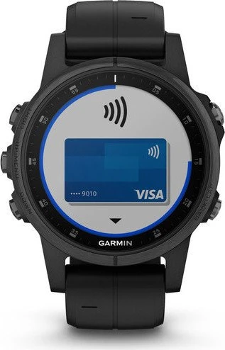 Garmin Fenix 5S Plus Sapphire schwarz