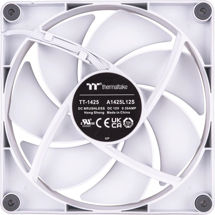 Thermaltake CT140 Snow White, weiß, 140mm, 2er-Pack