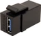 Value Keystone Modul USB-A 3.0 Buchse via USB-A 3.0 Buchse, schwarz Vorschaubild