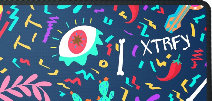 Cherry Xtrfy GP5 Fiesta XL Gaming Mauspad, 920x400mm, Graffiti-Motiv