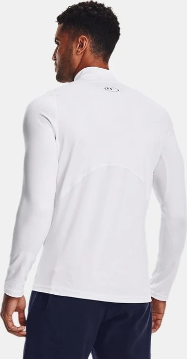 Under Armour ColdGear Fitted Kompressionsshirt langarm weiß/schwarz (Herren)