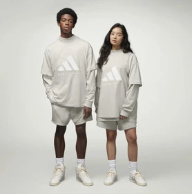 adidas Basketball 001 T-Shirt kurzarm metal grey