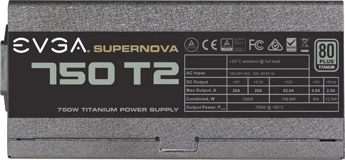 EVGA SuperNOVA T2 750 750W, ATX 2.3