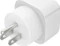 Hama Reiseadapter USA, Kanada, Karibik, Japan und Ostasien Typ B, 3-polig, weiß Vorschaubild