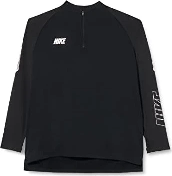 Nike Dri-FIT Squad Funktionsshirt langarm schwarz/weiß (Herren)