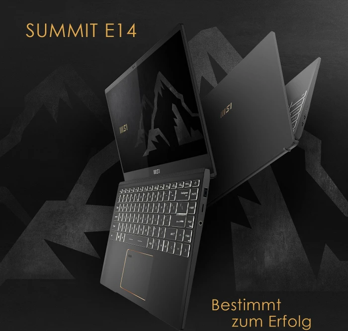 MSI Summit E14 A11SCST-076FR, Ink Black, Core i7-1185G7, 16GB RAM, 1TB SSD, GeForce GTX 1650 Ti Max-Q, FR