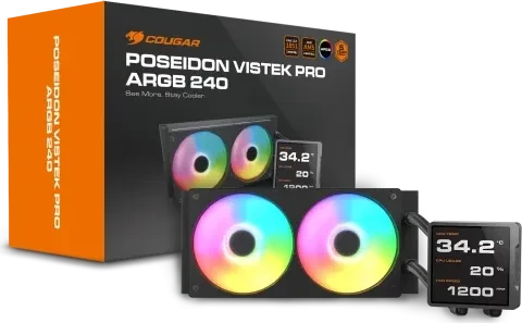 Cougar Poseidon Vistek Pro ARGB 240, schwarz