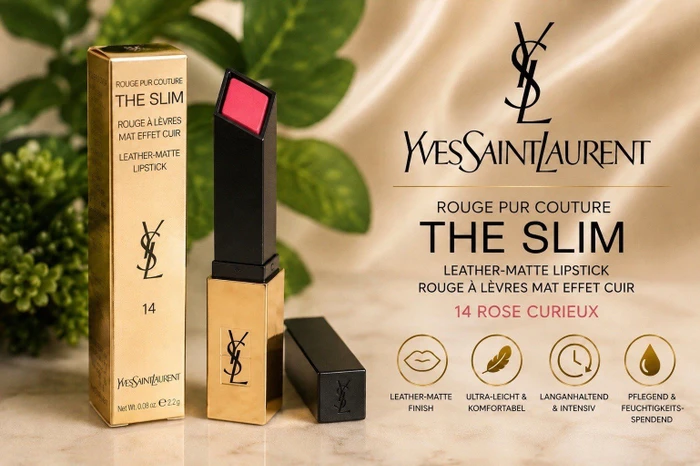Yves Saint Laurent Rouge Pur Couture The Slim Lippenstift 14 rose curieux, 3g