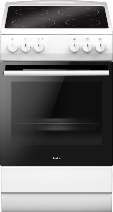 Amica SHC 903 010 W Elektroherd mit Glaskeramik-Kochfeld