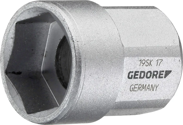 Gedore 19 SK 17 Außensechskant Steckschlüssel 19mm, 17x27mm