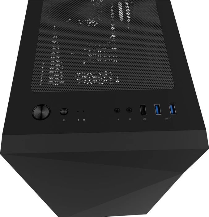 Zalman Z1 Iceberg_Black, schwarz, Glasfenster