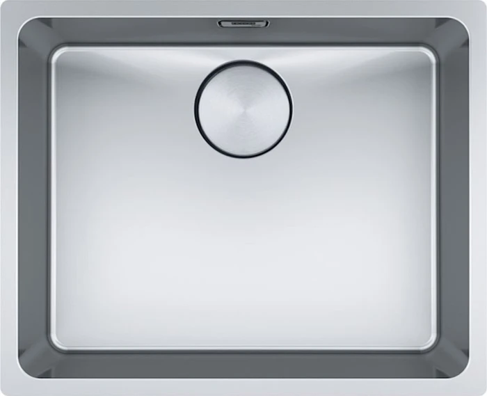 Franke Mythos MYX 110-50 Unterbau Becken mittig mit Ablauffernbedienung edelstahl