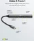 Wentronic goobay Slim 4-Port USB-Hub, 1x USB-A 3.0/2x USB-C 2.0/2x USB-A 2.0, USB-C 3.0 [Stecker] Vorschaubild