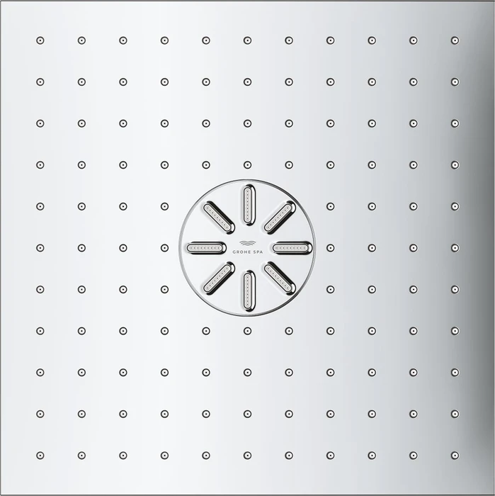 Grohe Rainshower Aqua Duo Deckenbrause 2 Strahlarten inklusive Rohbau-Set chrom
