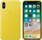Apple Leder Case für iPhone X frühlingsgelb Vorschaubild