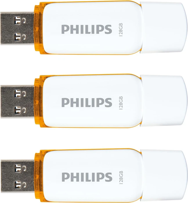 Philips Snow Edition 128GB, USB-A, USB 2.0, 3er-Pack