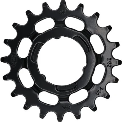 KMC Steck-Zahnkranz 20 Zähne für Shimano schmal schwarz