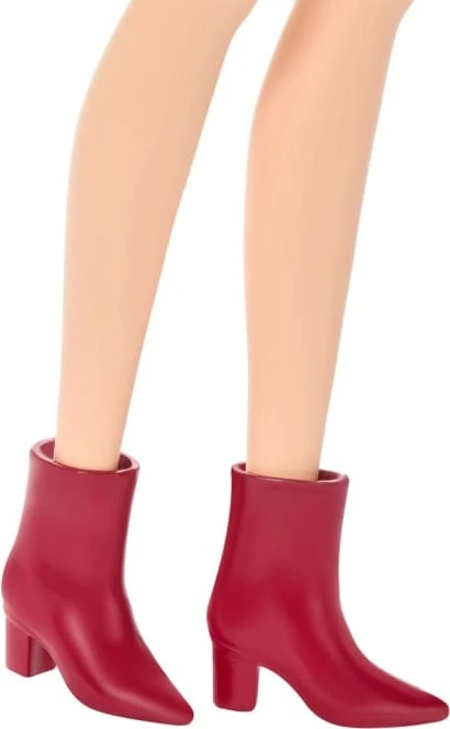 Mattel Barbie - Fashionistas Barbie in einem rosa Kleid mit Leopardenmuster und schwarzem Haar