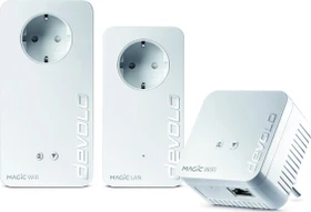 devolo Magic 1200+ WiFi Multiroom Kit / Netzwerk Kit, 2x Powerline/WLAN-Access Point und Powerline-Adapter Set, 3er-Bundle (8730 / 8731 / 8736)