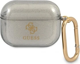 Guess Airpods Pro Hülle 4G TPU Glitter schwarz
