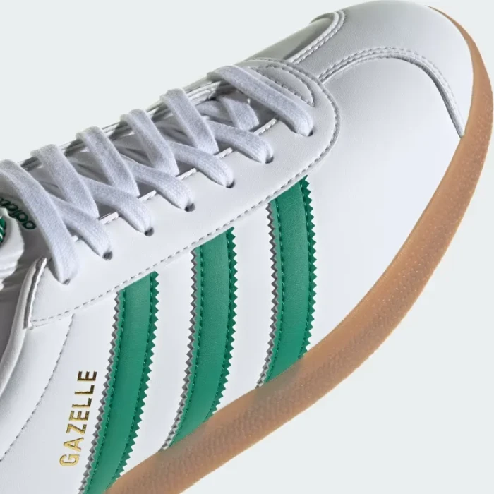 adidas Gazelle cloud white/bold green/gold metallic (Herren)