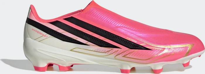 adidas F50 Hyperfast League Laceless FG solar turbo/core black/gold metallic