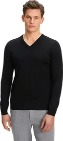 Falke Basic Apparel V-Ausschnitt Pullover schwarz (Herren)