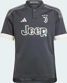 adidas Juventus Turin 2023/2024 Ausweichtrikot carbon/cream white (Junior)