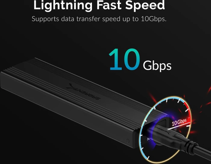 Sabrent USB 3.1 Typ-C Tool-Free Enclosure, USB-C 3.1