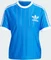 adidas Adicolor 3-Streifen Pinstripe T-Shirt kurzarm blau (Damen) Vorschaubild