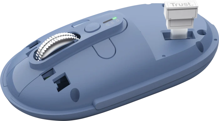Trust Seron Hyperscroll Slim Wireless Mouse, blau, USB/Bluetooth