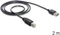 DeLOCK EASY-USB 2.0 Kabel, USB-A [Stecker] auf USB-B [Stecker], 2m Vorschaubild