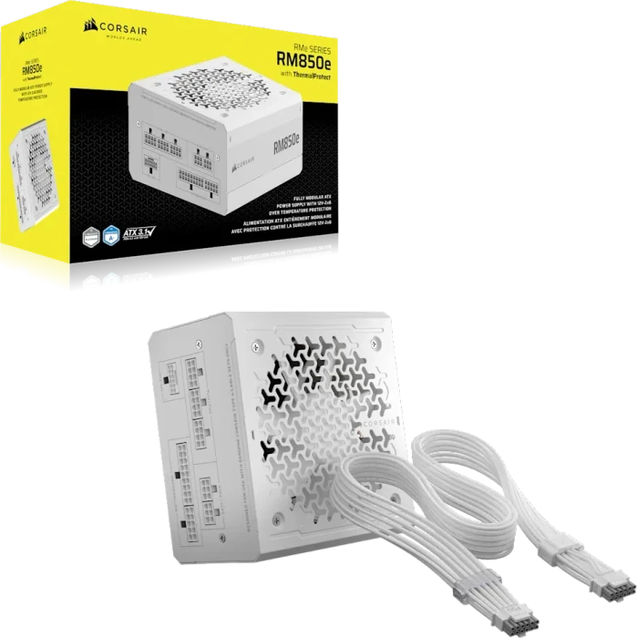 Corsair RMe Series (3rd Gen) ThermalProtect RM850e White 850W, ATX 3.1