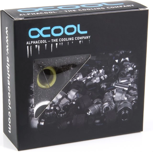 Alphacool Eiszapfen PRO Rohranschluss G1/4" auf 16mm, white, 6er-Pack