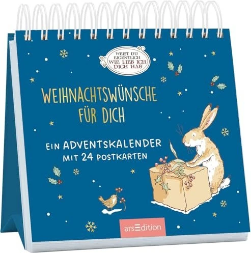 arsEdition Weißt du eigentlich, wie lieb ich dich hab? Postkarten- Adventskalender