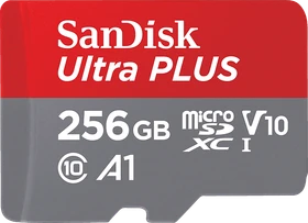 SanDisk Ultra PLUS R160 256GB Kit, UHS-I U1, A1, Class 10