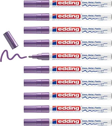 edding 751 Glanzlackmarker violett, 10er-Pack