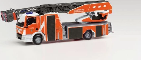 Herpa MAN TGM Rosenbauer Drehleiter/turntable ladder Feuerwehr Gräfelfing