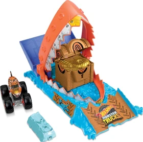 Mattel Hot Wheels Monster Trucks Arena Smashers Treasure Chomp Challenge Playset