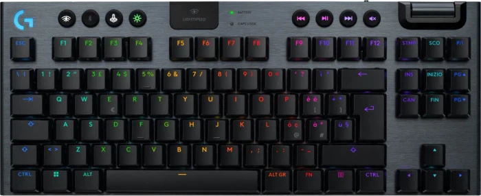 Logitech G915 X Lightspeed TKL, schwarz, LEDs RGB, GL TACTILE, USB/Bluetooth, ES