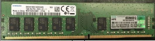 HPE RDIMM 16GB Kit, DDR4-2666, CL19-19-19, 2RX8, reg ECC