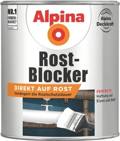 Alpina Farben Metallschutz-Lack Rostblocker außen grau, 750ml