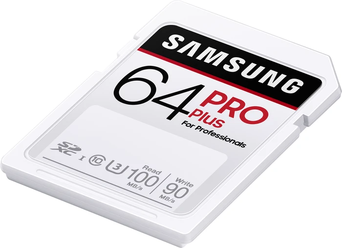 Samsung PRO Plus for Professionals R100/W90 64GB, UHS-I U3, Class 10