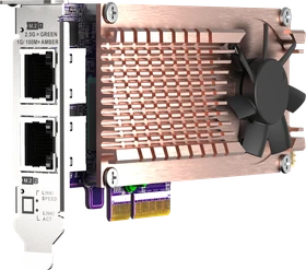QNAP LAN-Adapter, 2x RJ-45, PCIe 3.0 x4 (QM2-2P2G2T)