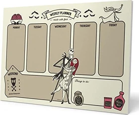 Grupo Erik Editores Schreibunterlage Wochenplaner, A4, Motiv Nightmare before Christmas Disney, 54 Blatt