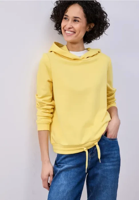 Street One Unifarbe Hoodie bloom yellow (Damen)